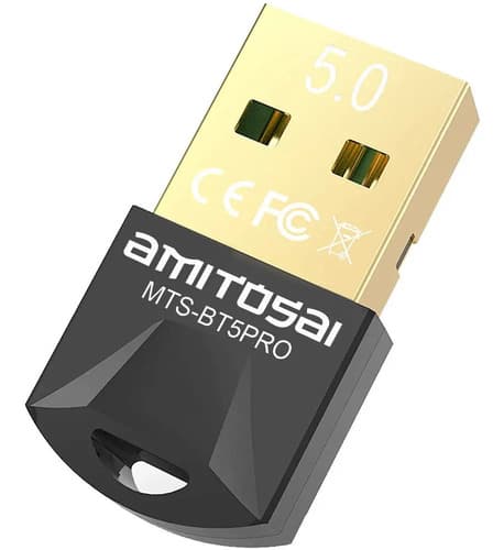 Adaptador USB Bluetooth 5.0 PRO AMITOSAI MTS-BT5PRO