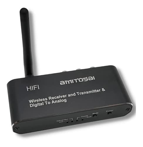 Conversor 9 en 1 audio digital analógico Bluetooth AMITOSAI MTS-BTDAC