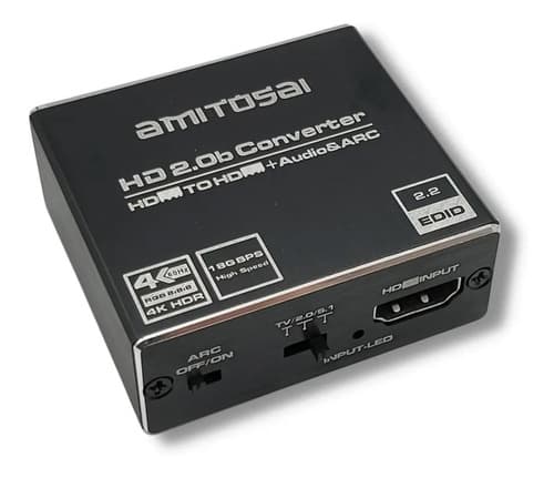 Oferta del día: Extractor de audio HDMI ARC 4K a digital/analógico AMITOSAI MTS-HDAUDIOXT