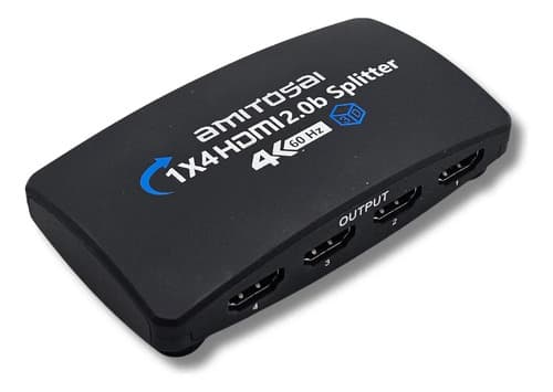 Splitter HDMI 1×4 4K HDR AMITOSAI MTS-SPLITTER14HDR